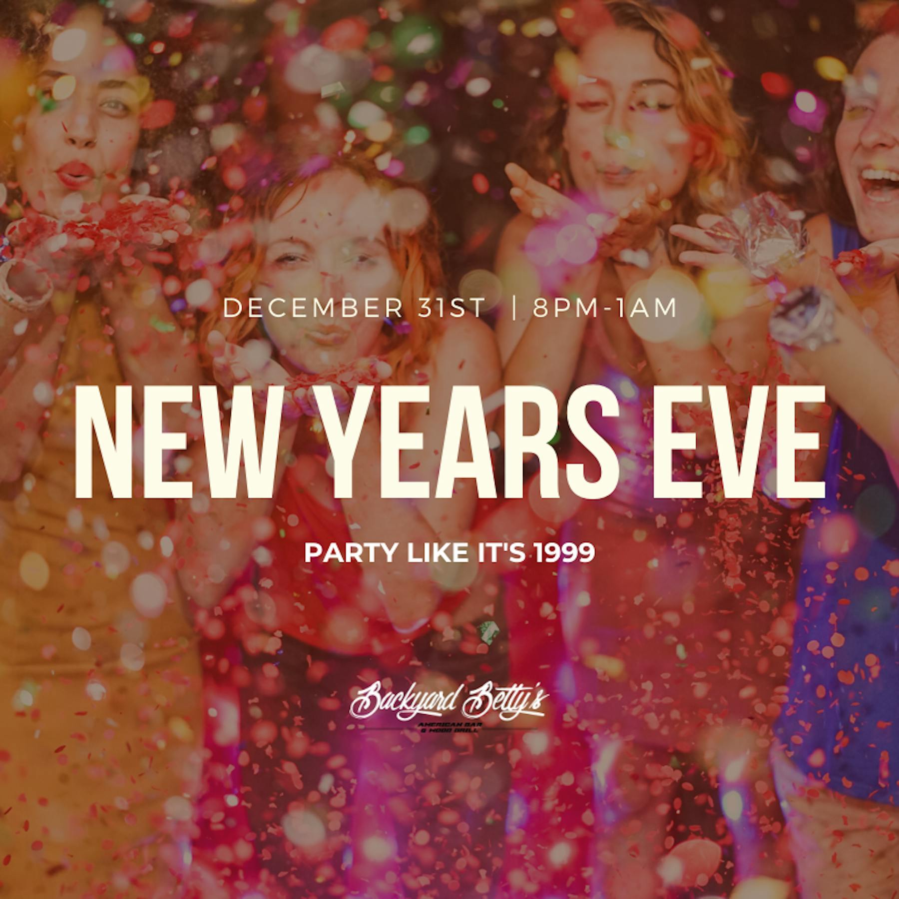 Pre2k New Year S Eve Party Backyard Betty S