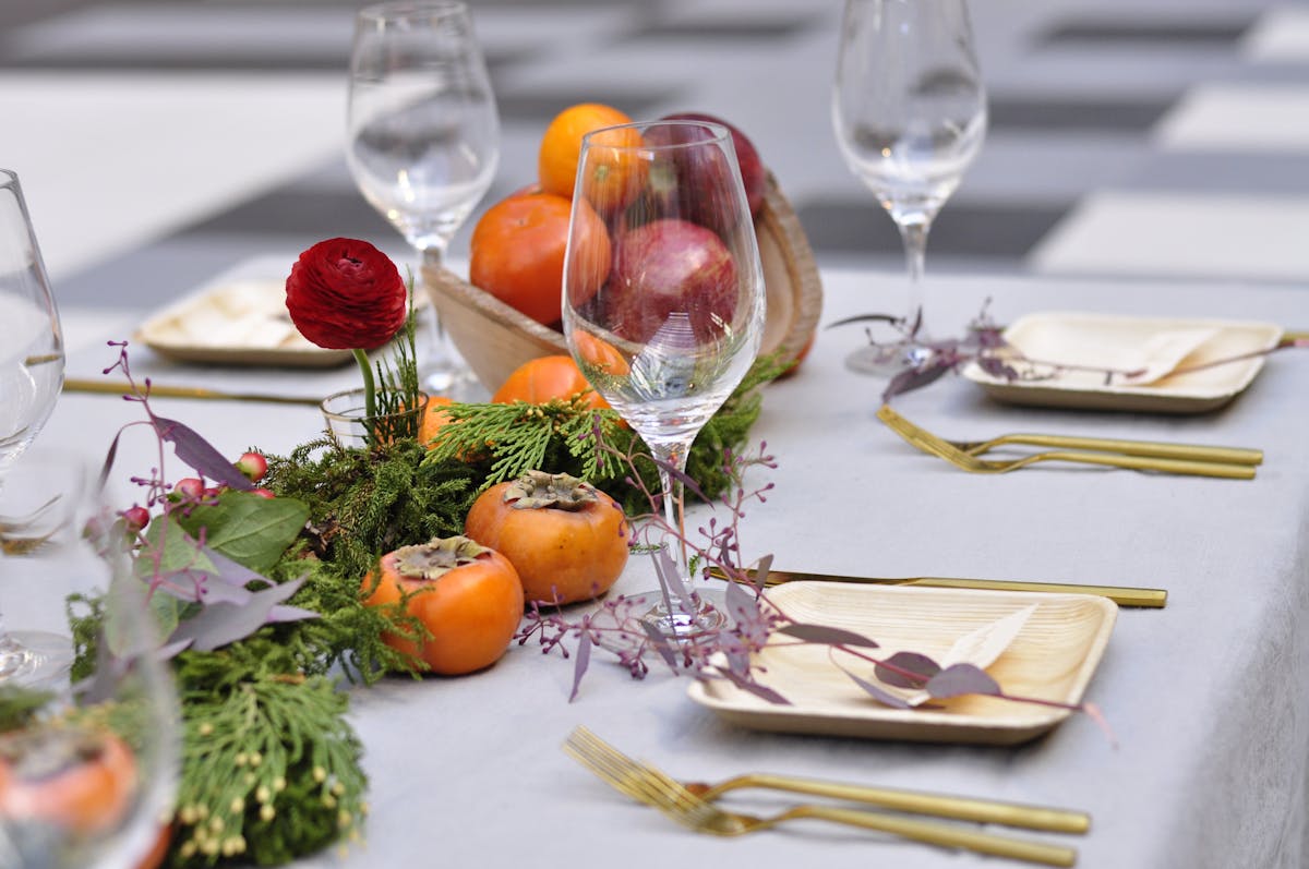 a plate of food on a table