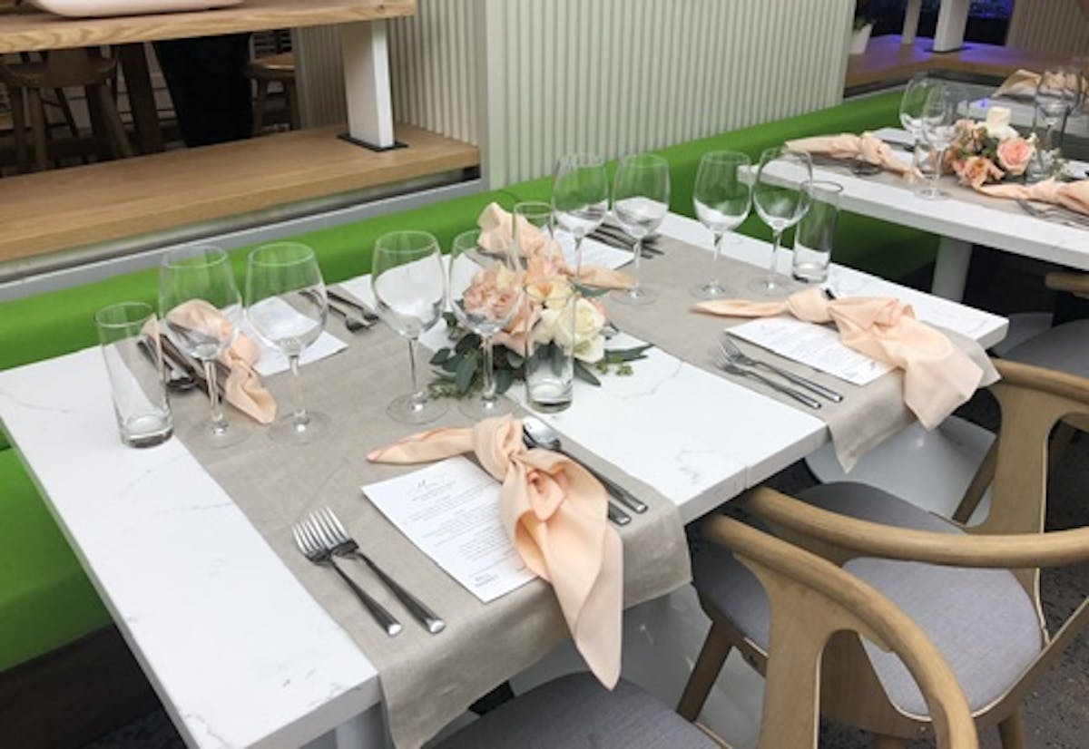 a dining room table