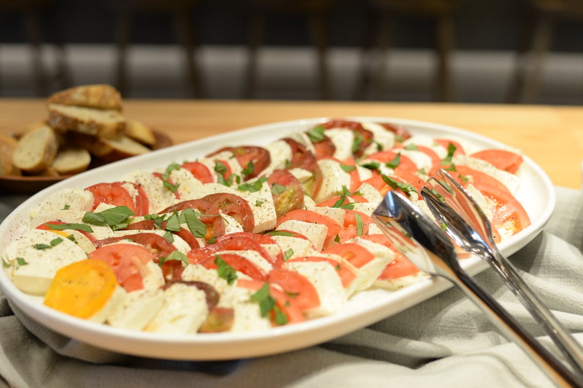 a plate of food on a table