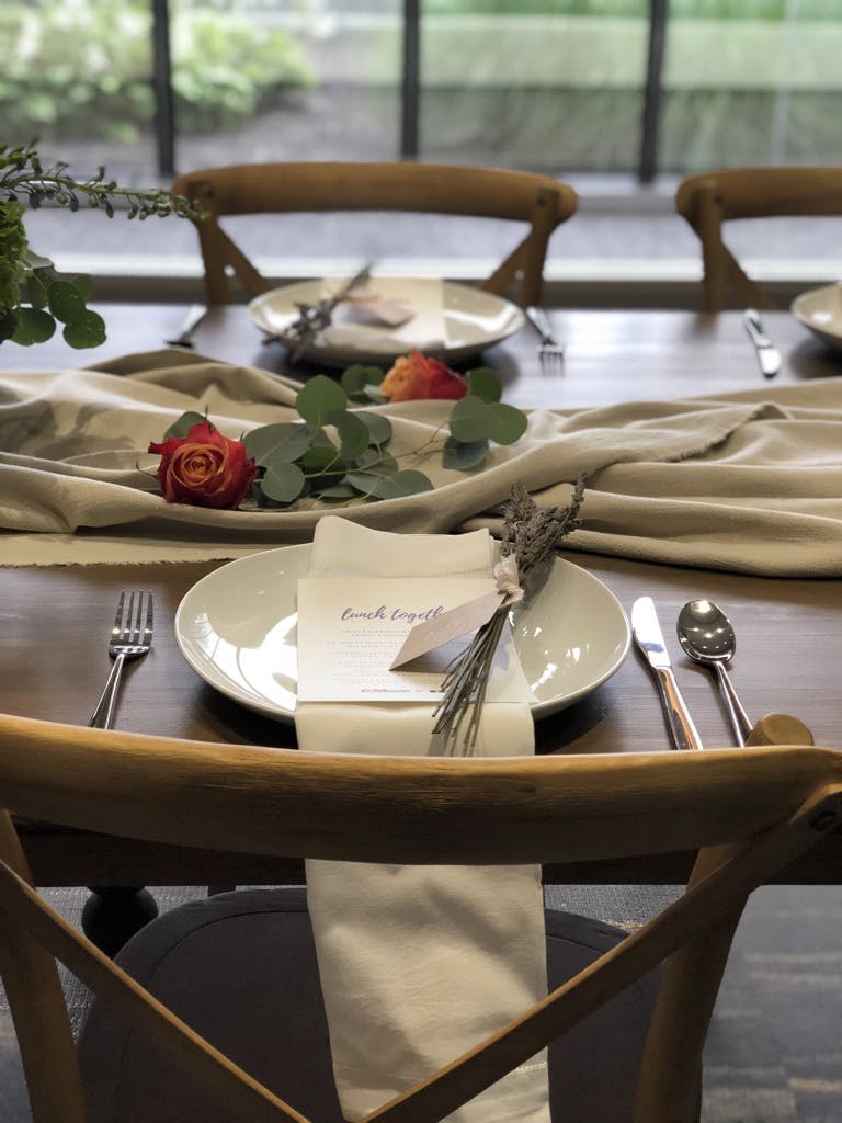a plate of food on a table