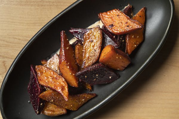 sweet potatoes with brown butter crema