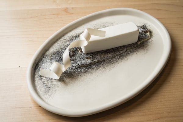 banana ice cream with jasmine cajeta