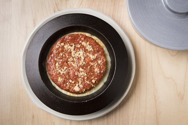 queso fundido with steak tartare