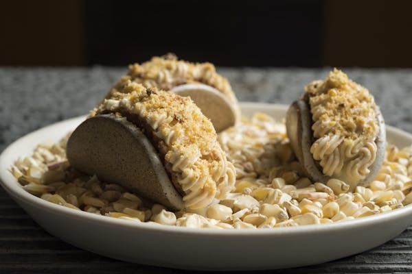 corn ice cream tacos