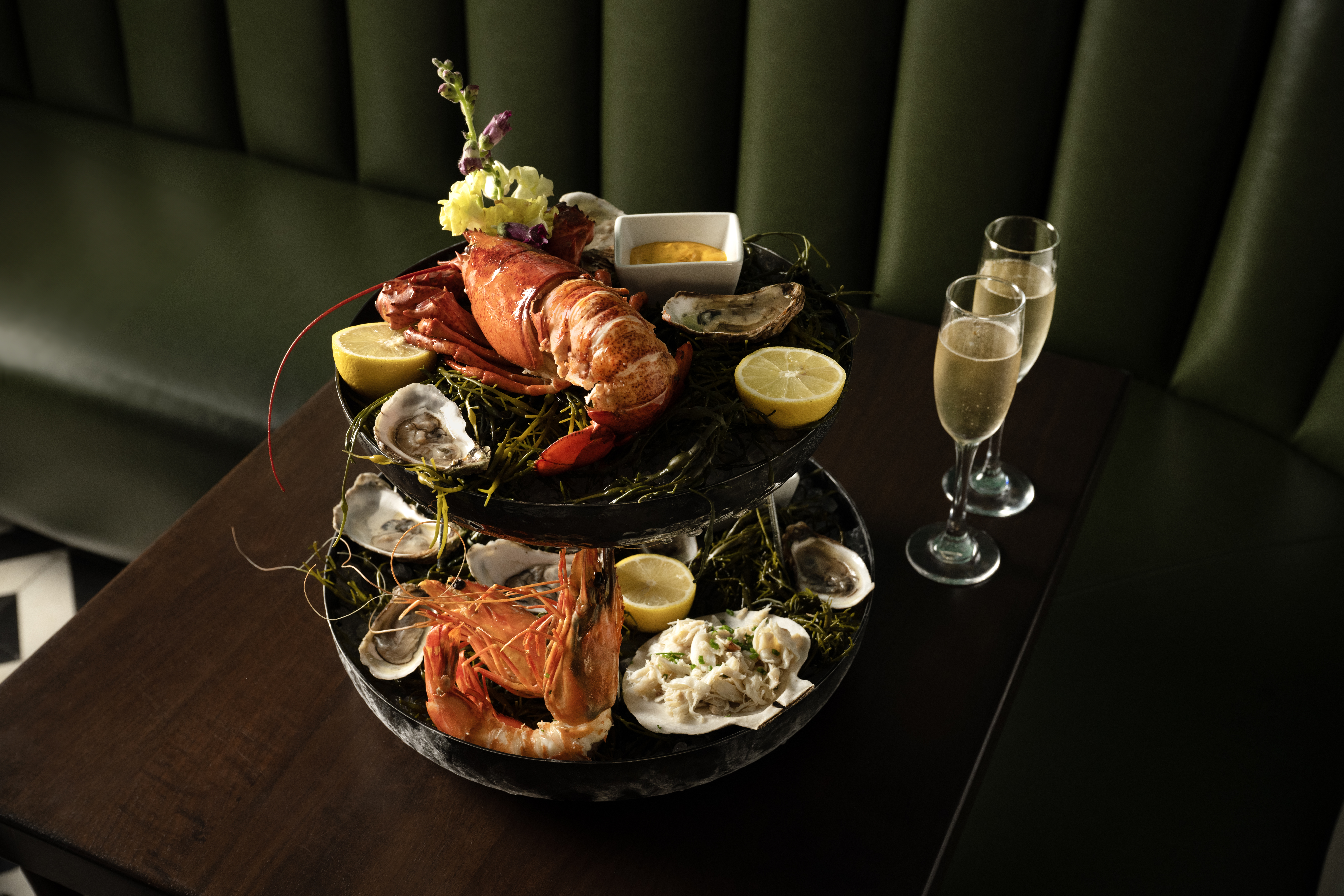 a plate of food on a table