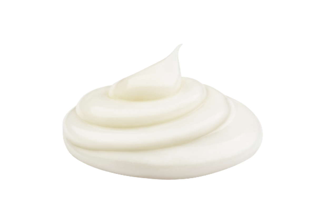a close up of sour cream