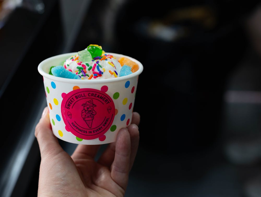 a hand holding a cup