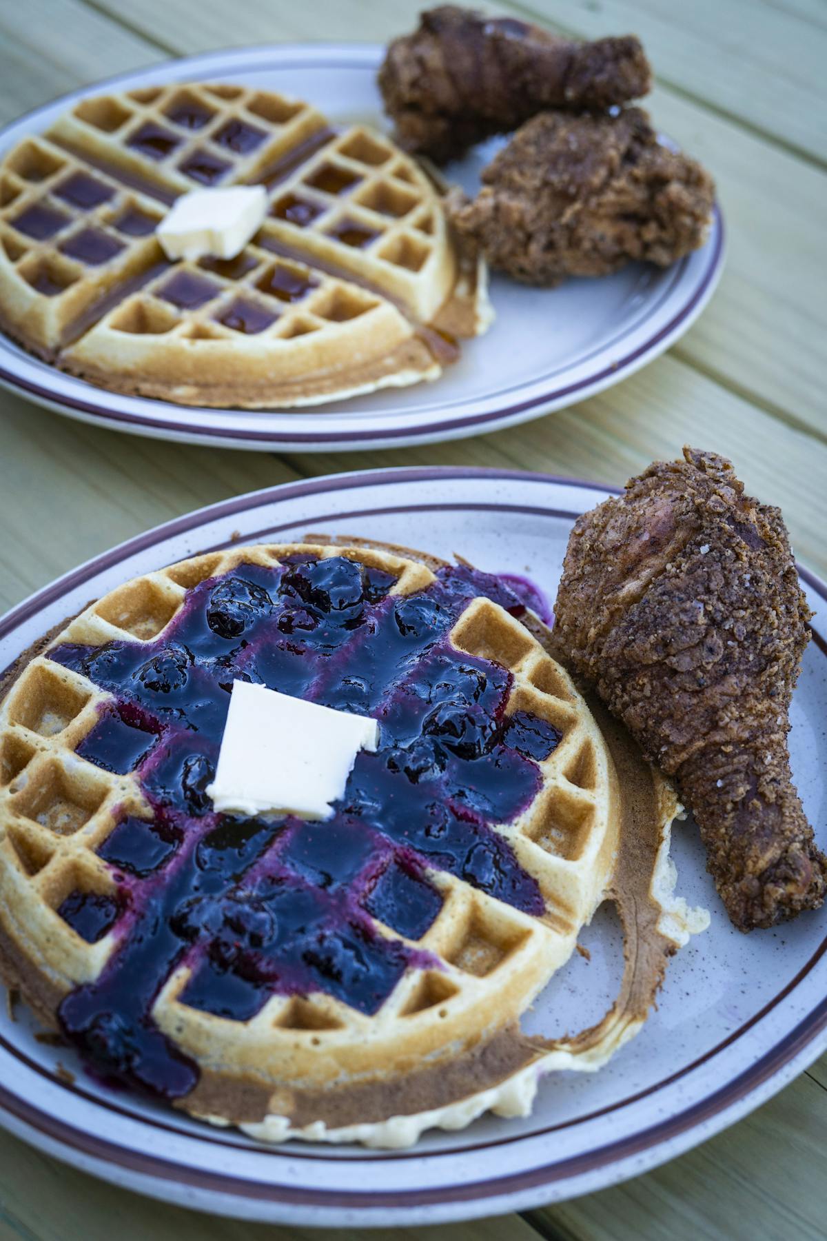 a plate of food on a table