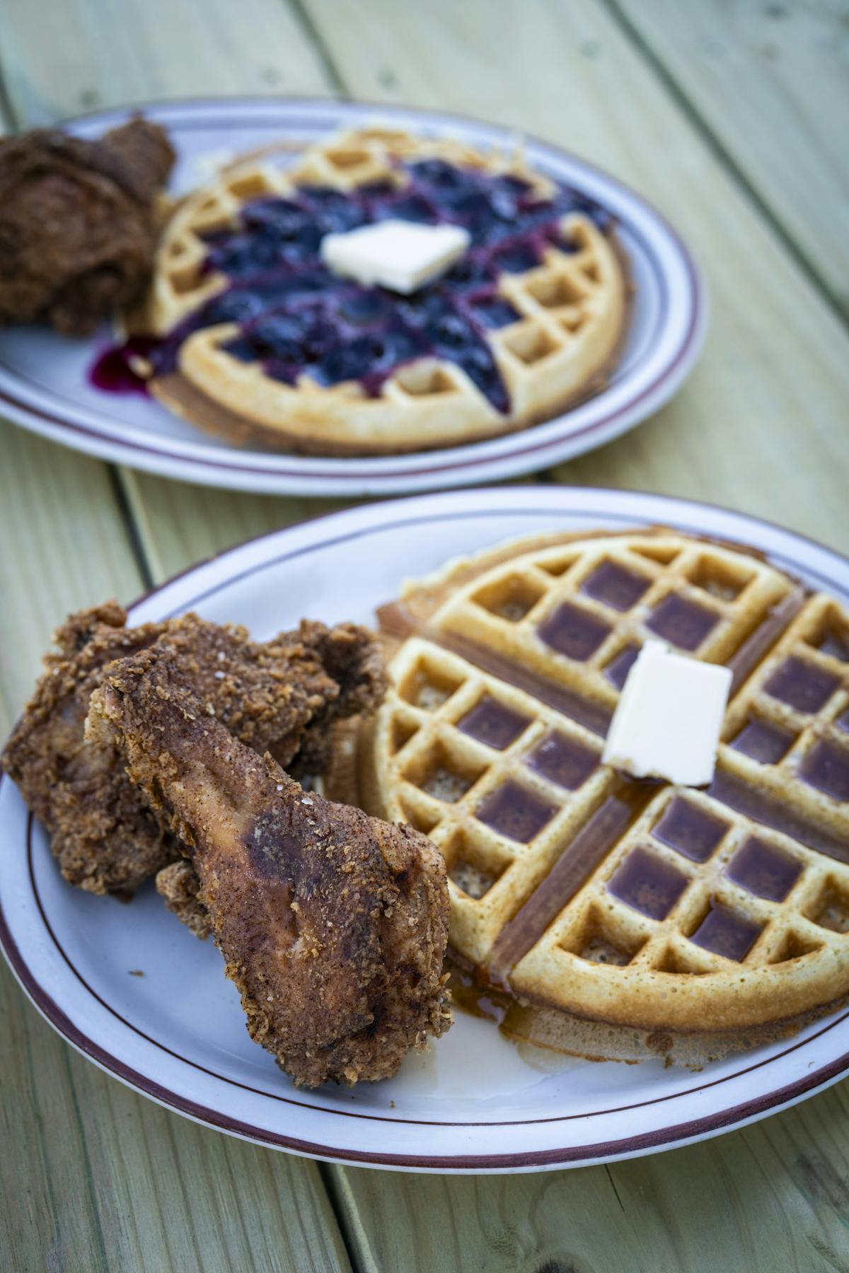 a plate of food on a table