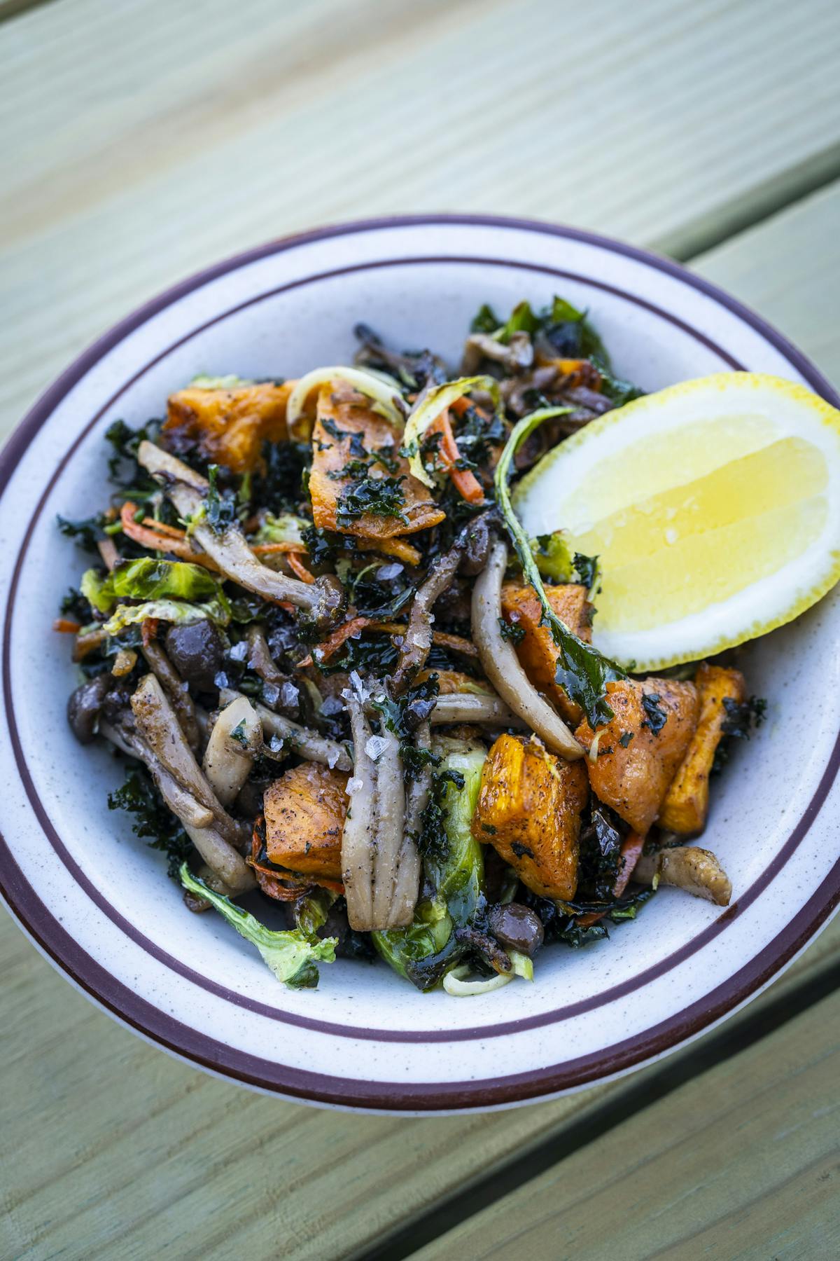 a plate of food with broccoli