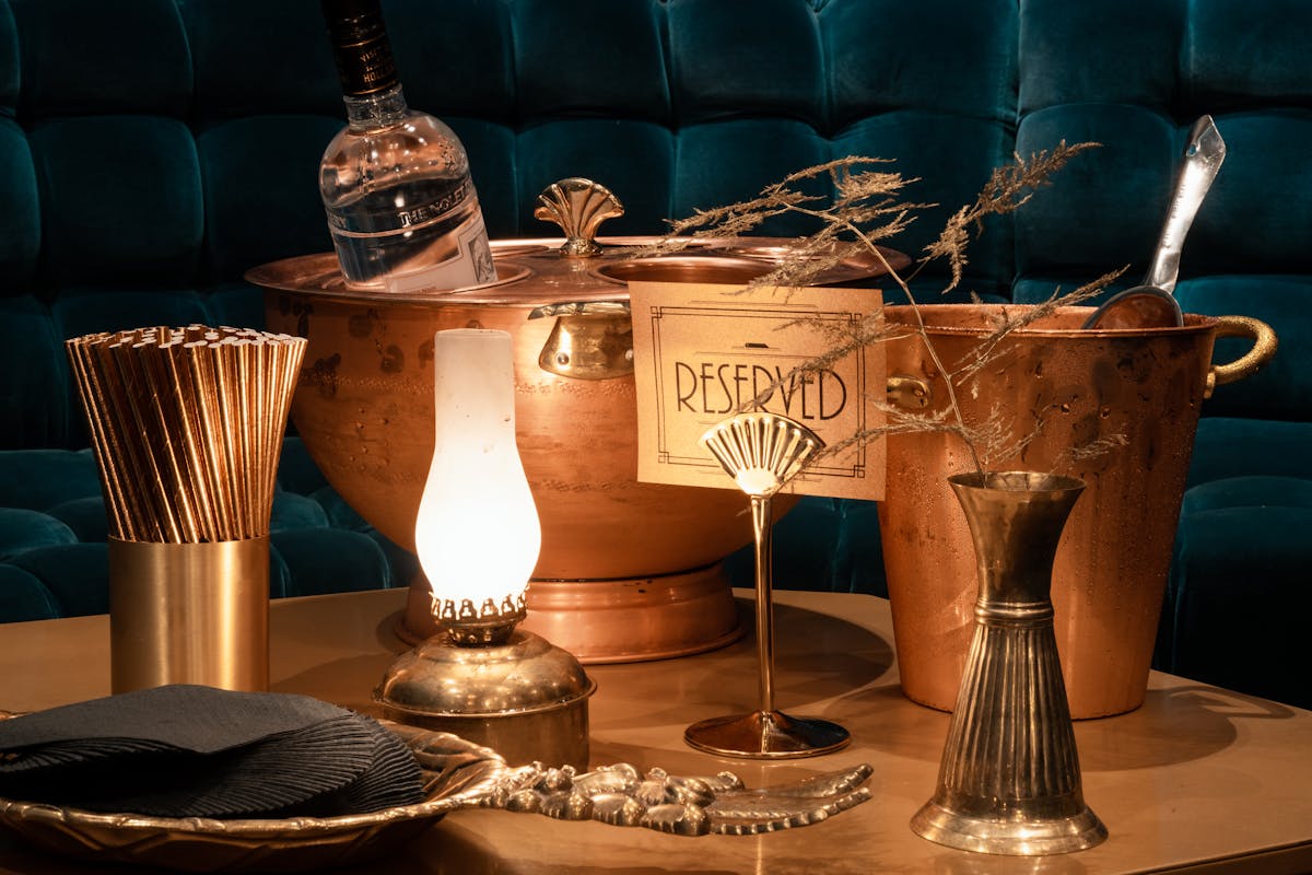 best place to celebrate birthday in San Francisco cocktail bar a table with wine glasses