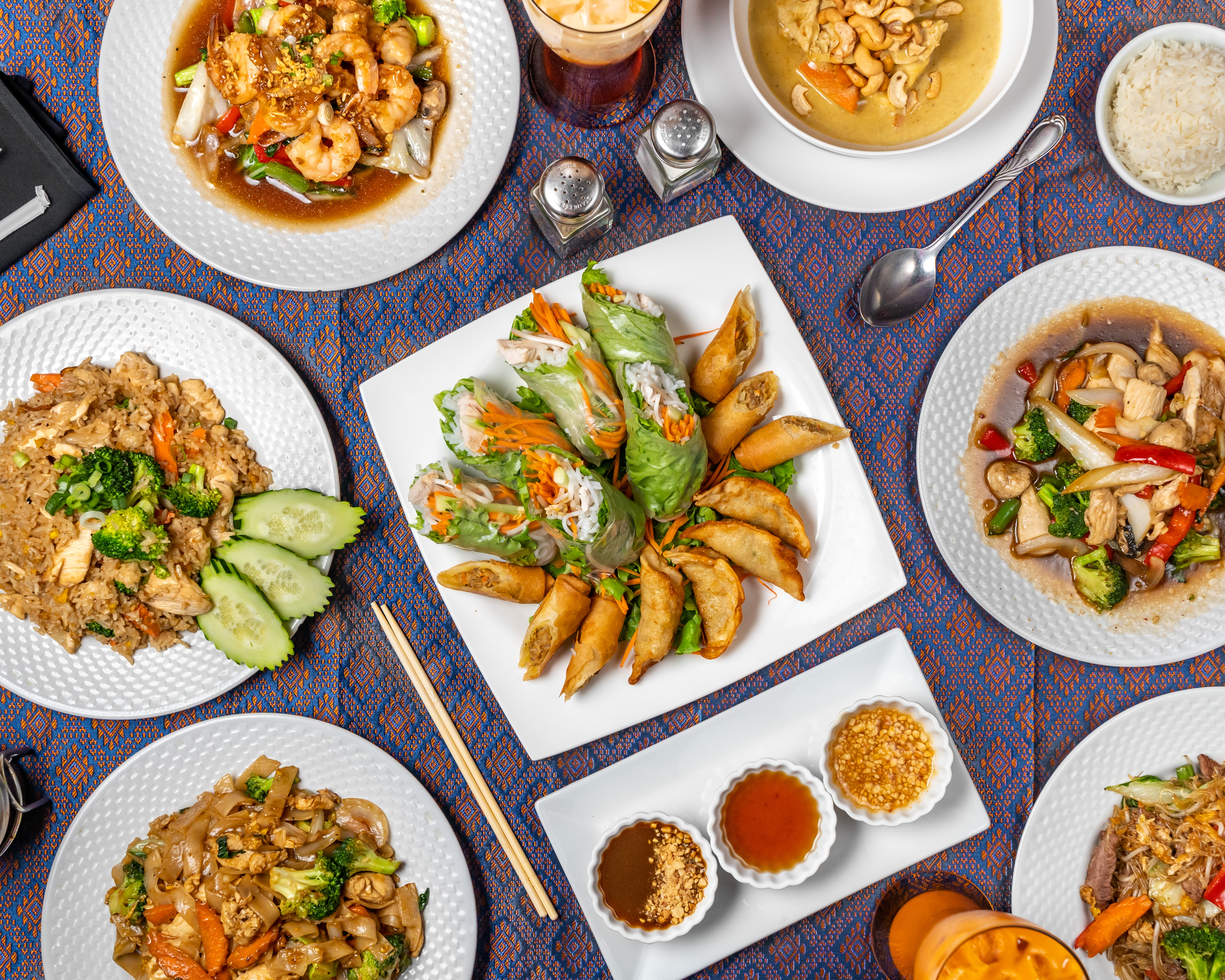 a bunch of different types of food on a plate