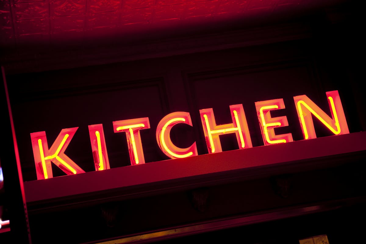 Kitchen sign. 