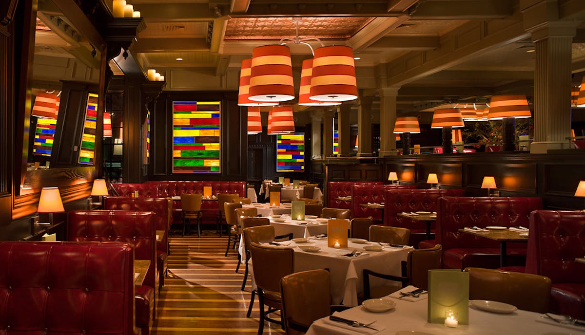Restaurant tables. 