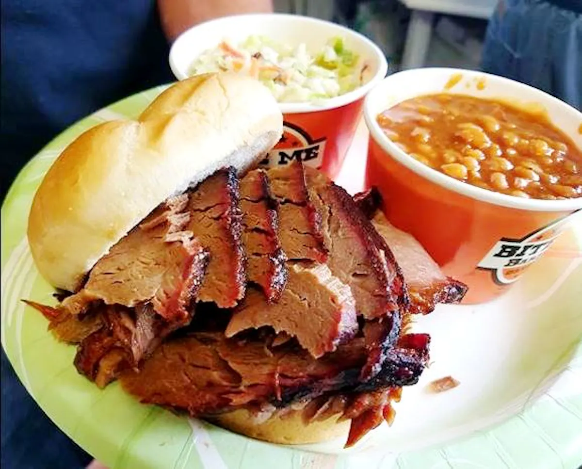 a sandwich cut in half on a plate