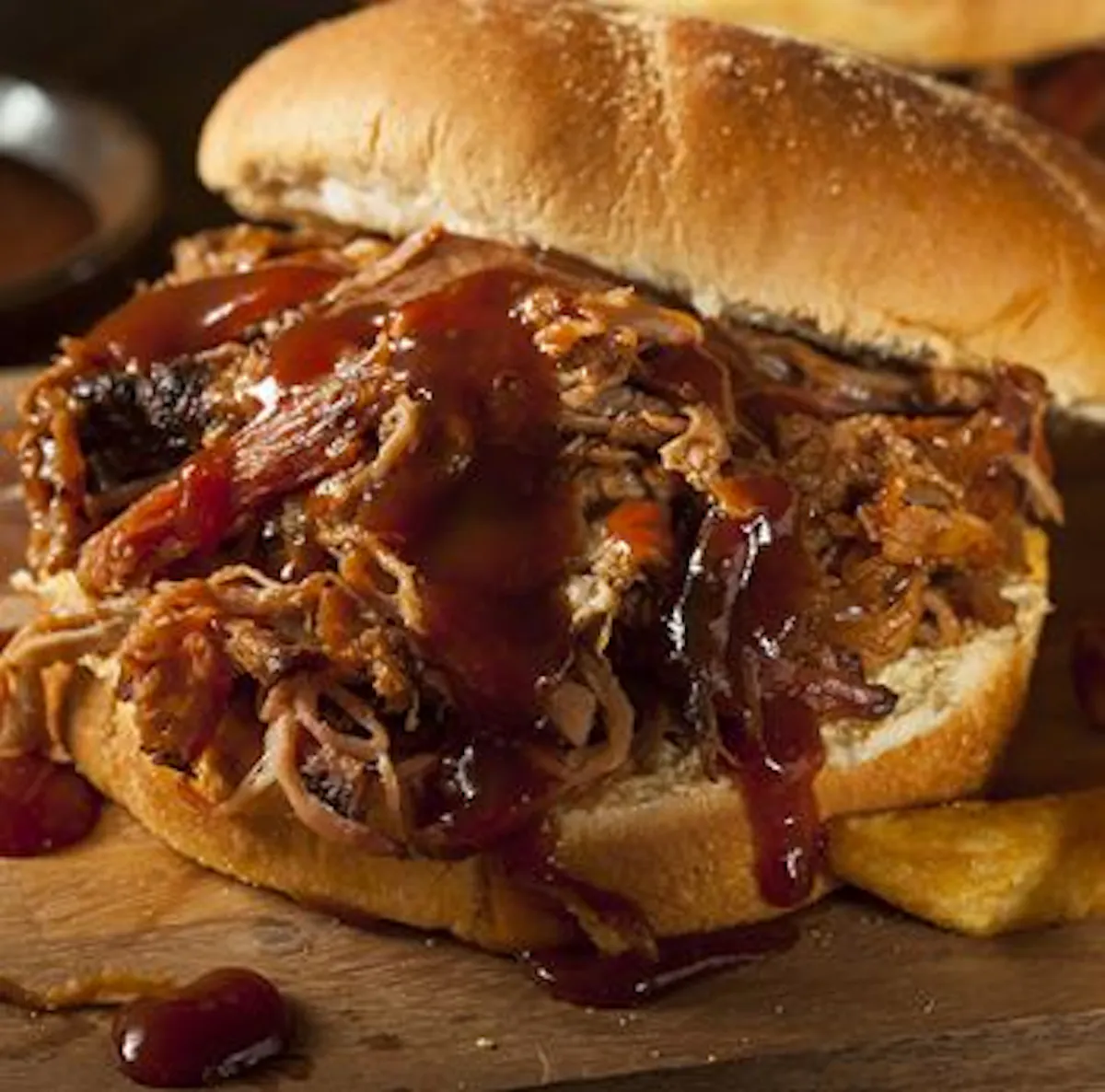 a close up of a sandwich on a plate