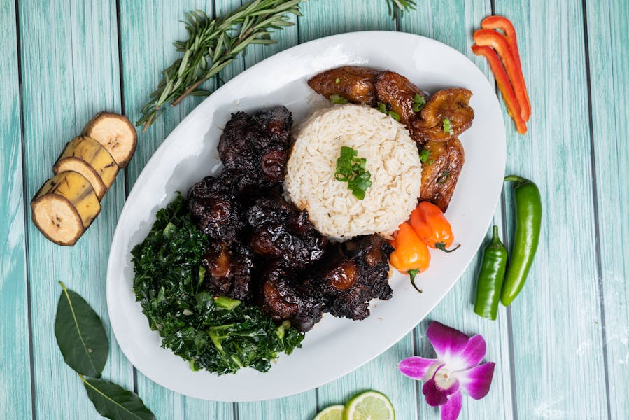 Jamaican Oxtails Peaches Patties Jamaican Restaurant in San Francisco, CA