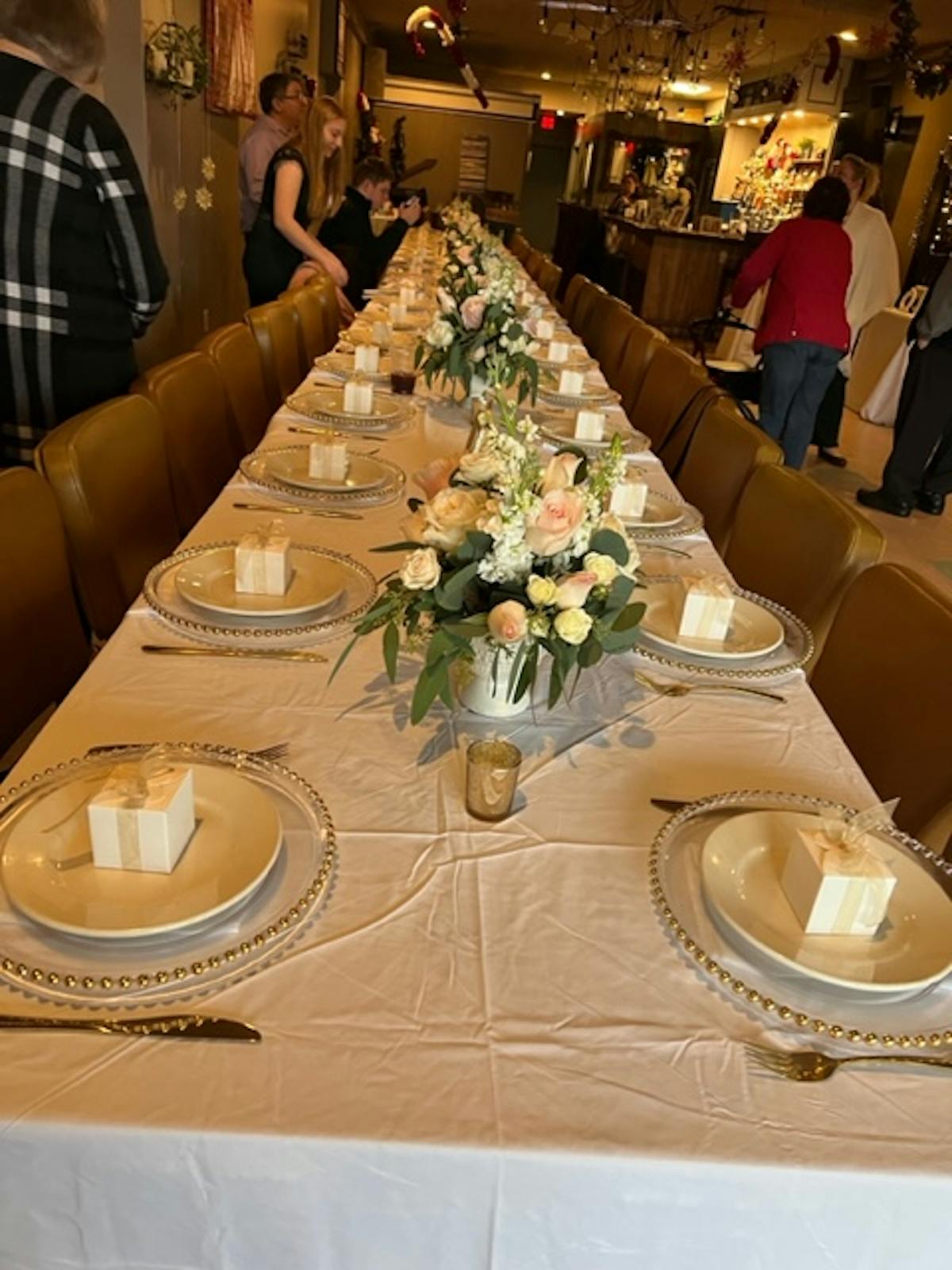 a dining room table