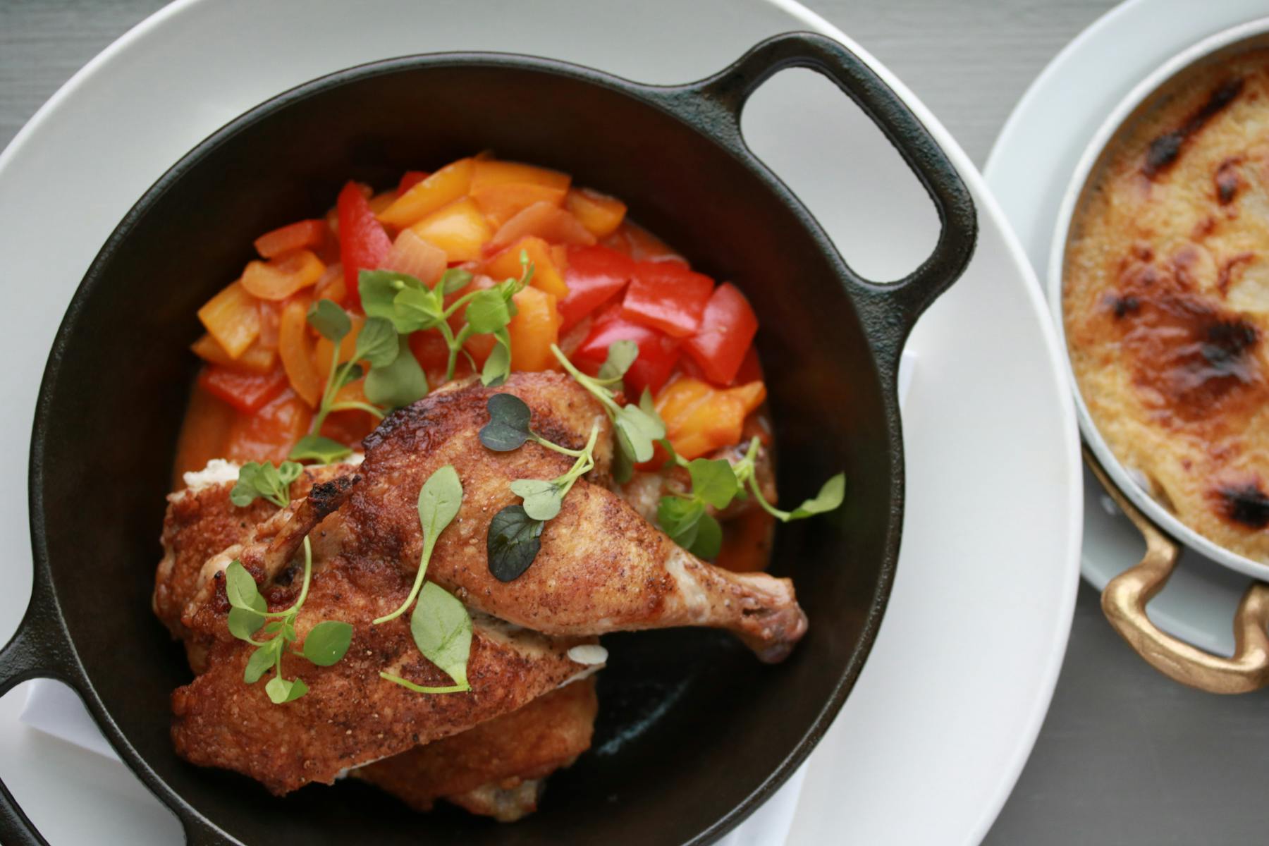 a bowl of food on a plate