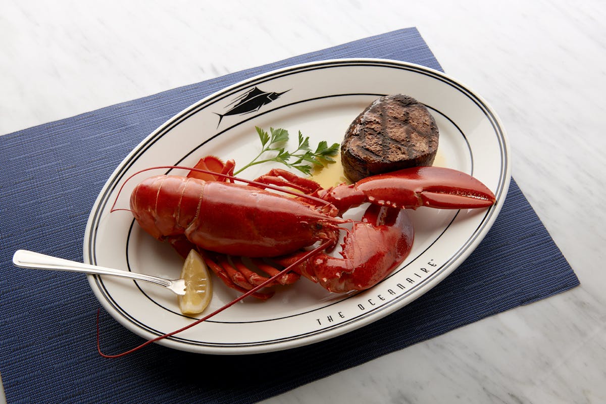 a plate of lobster