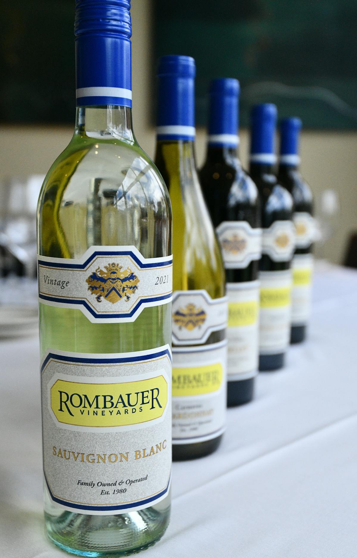 a close up of a bottle of wine
