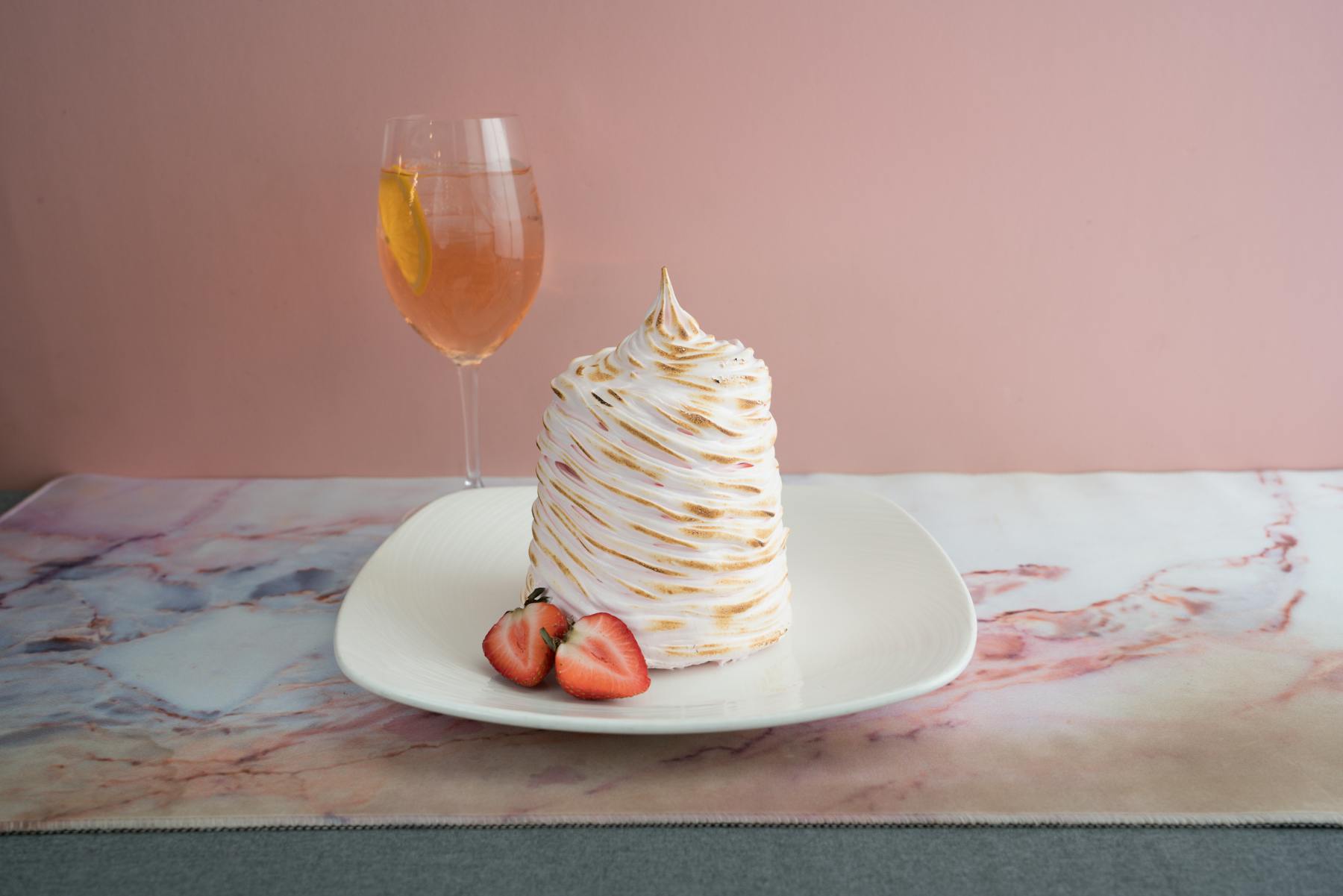 a slice of cake on a plate on a table