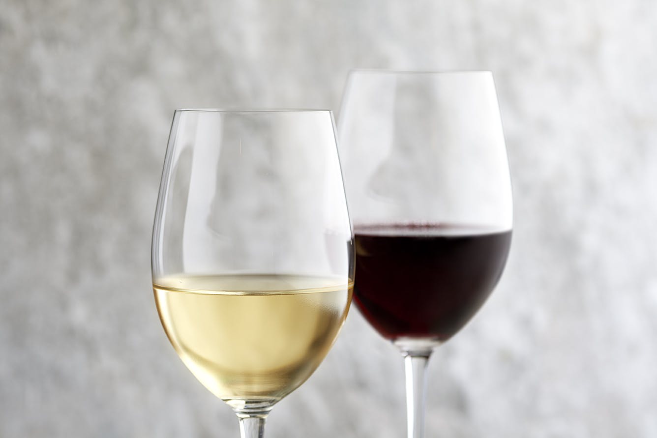 a glass of wine