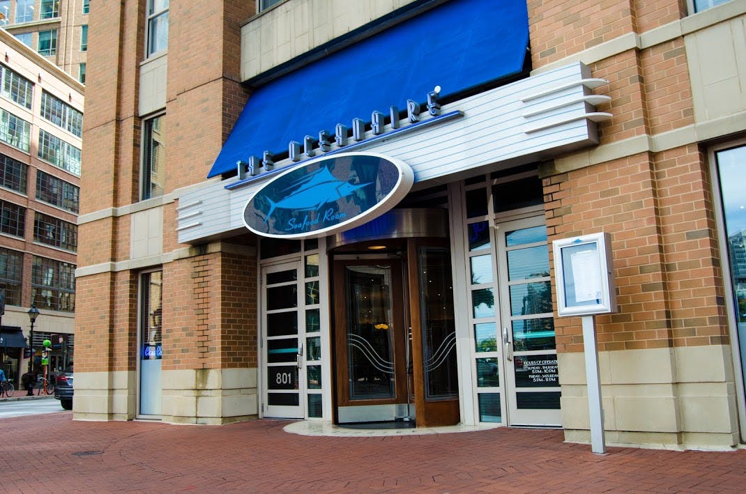 a store in a brick building