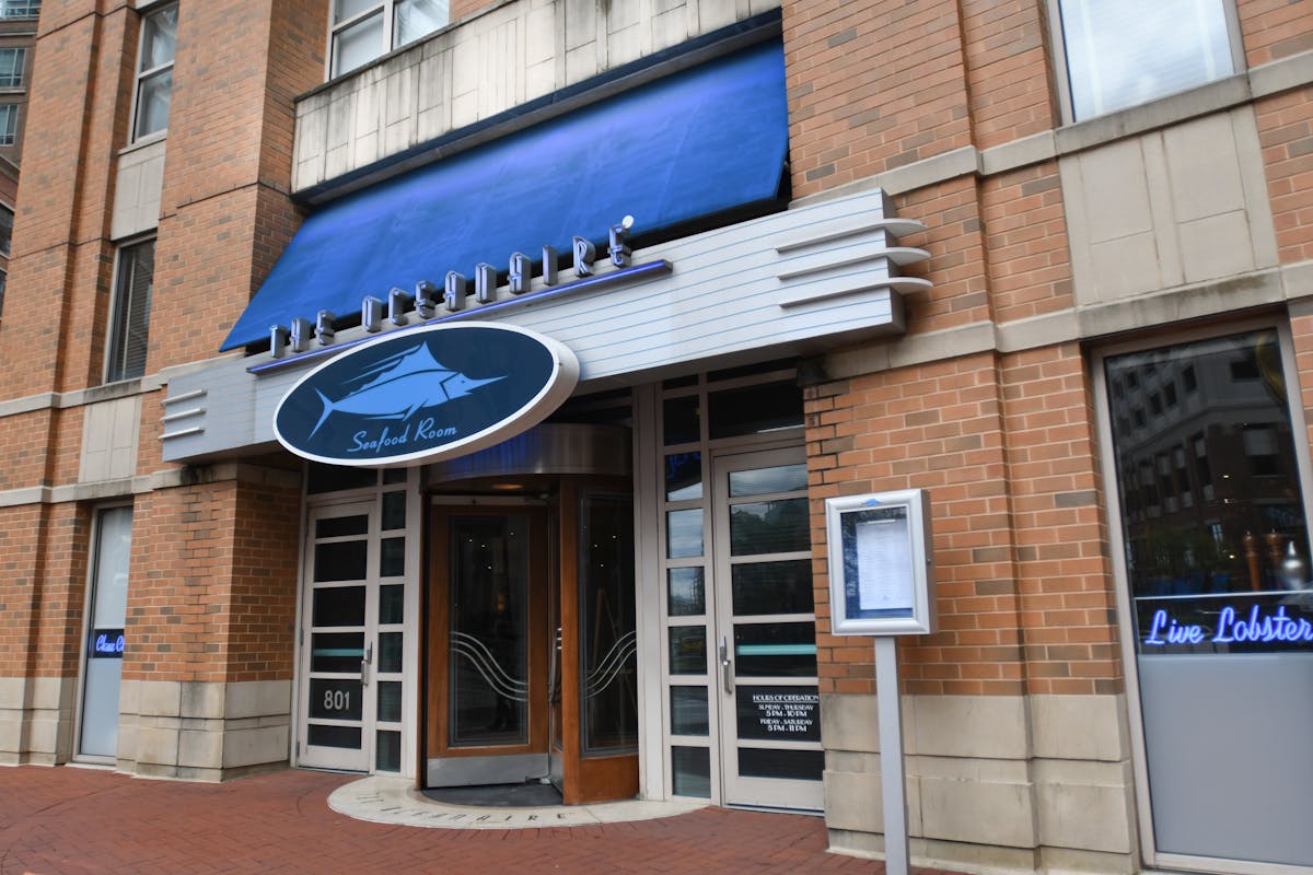 a store in a brick building