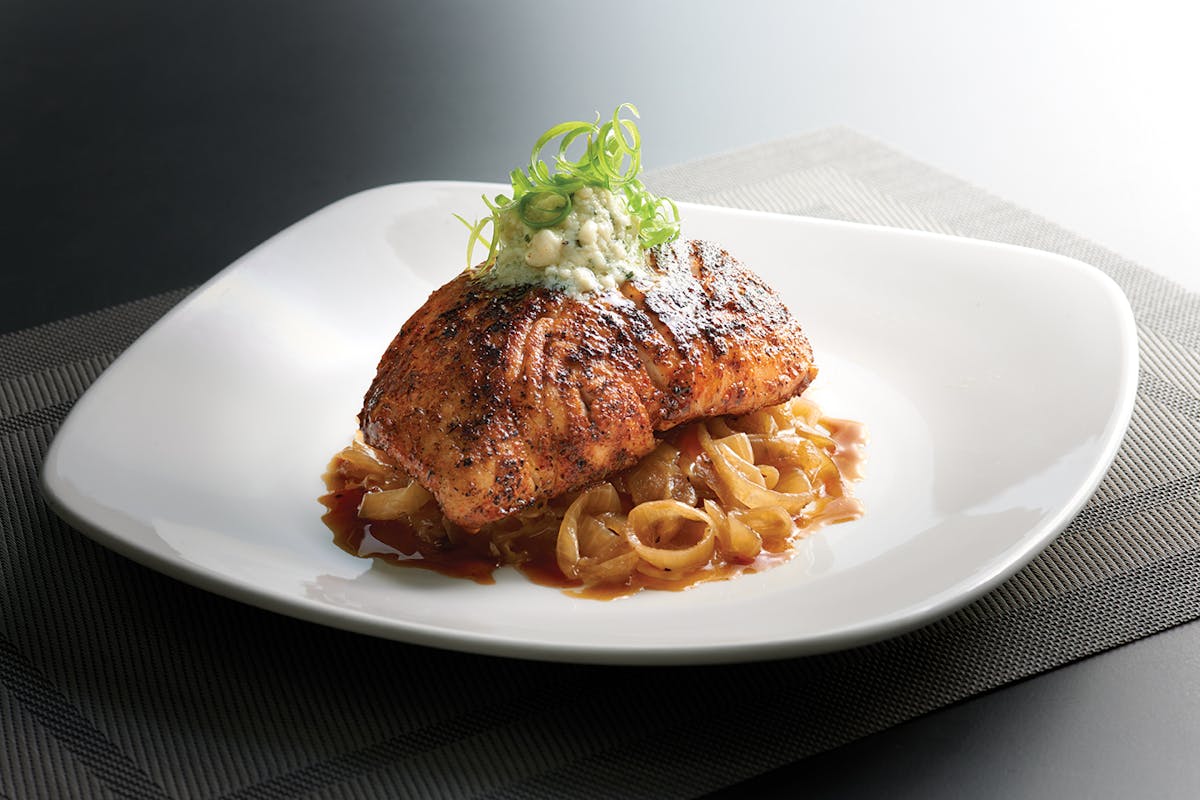 a steak with noodles