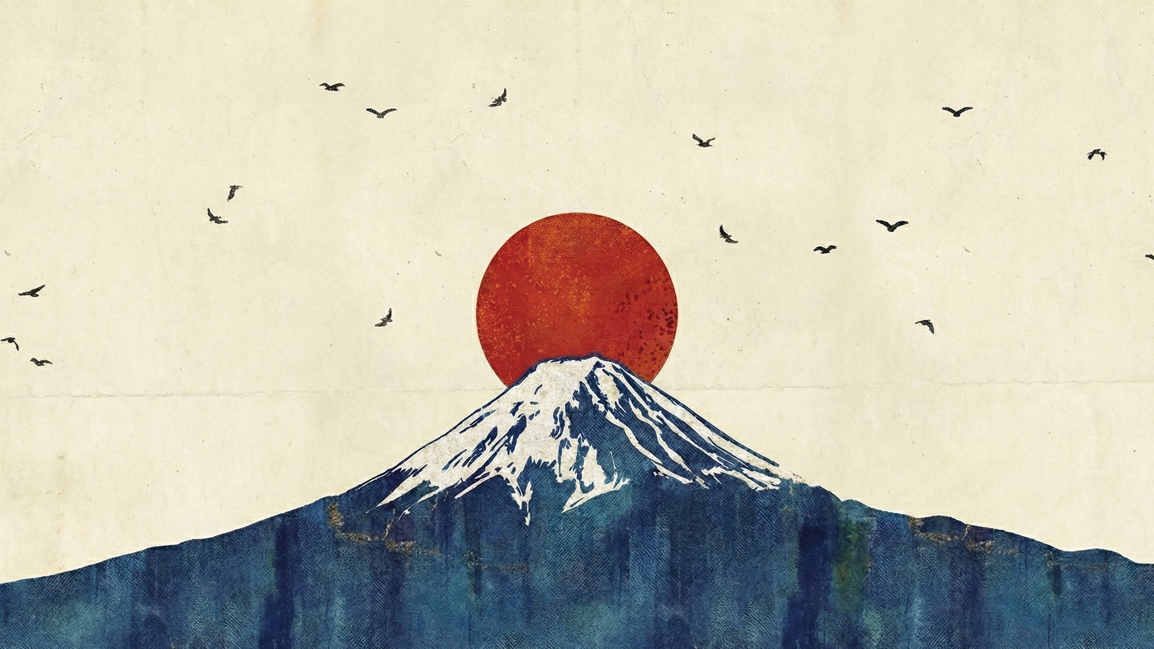 a flock of birds flying in the sky