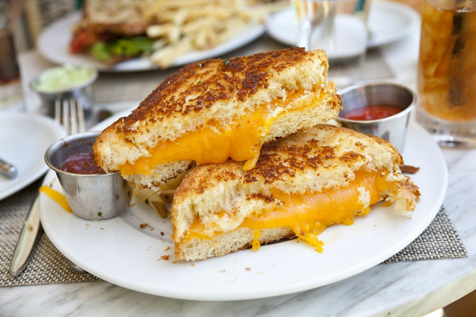 a closeup of a sandwich