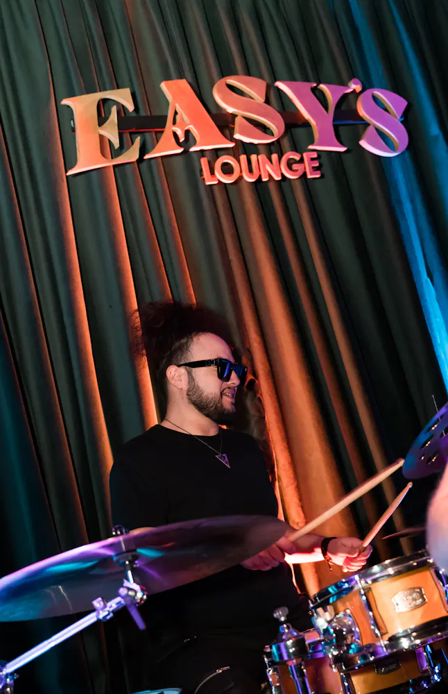 drummer at Las Vegas Live Music Venue Easys