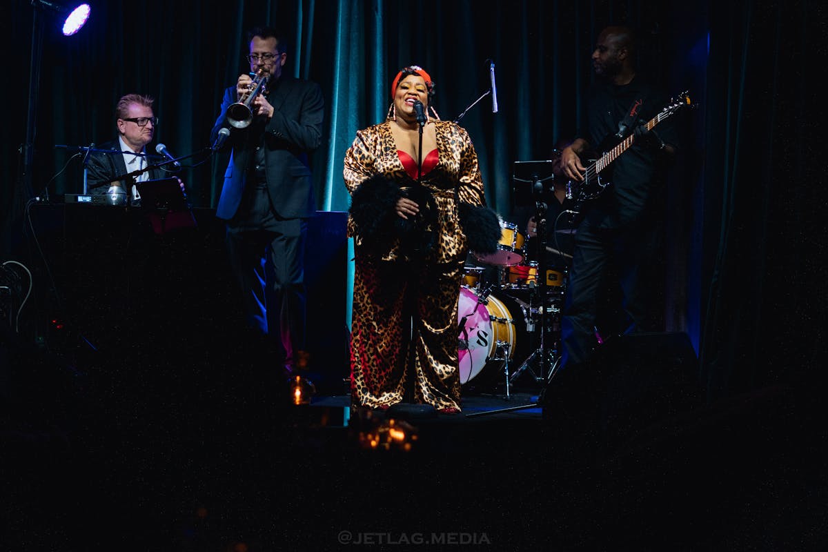 Skye Dee Miles and her band performing live music at Easy's Cocktail Lounge