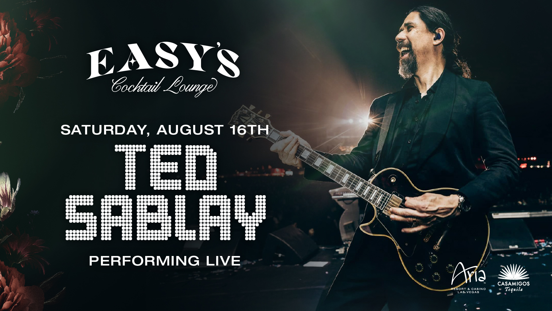 Ted Sabaly the Killers guitarist preforming live in Las Vegas at Easys Cocktail Lounge