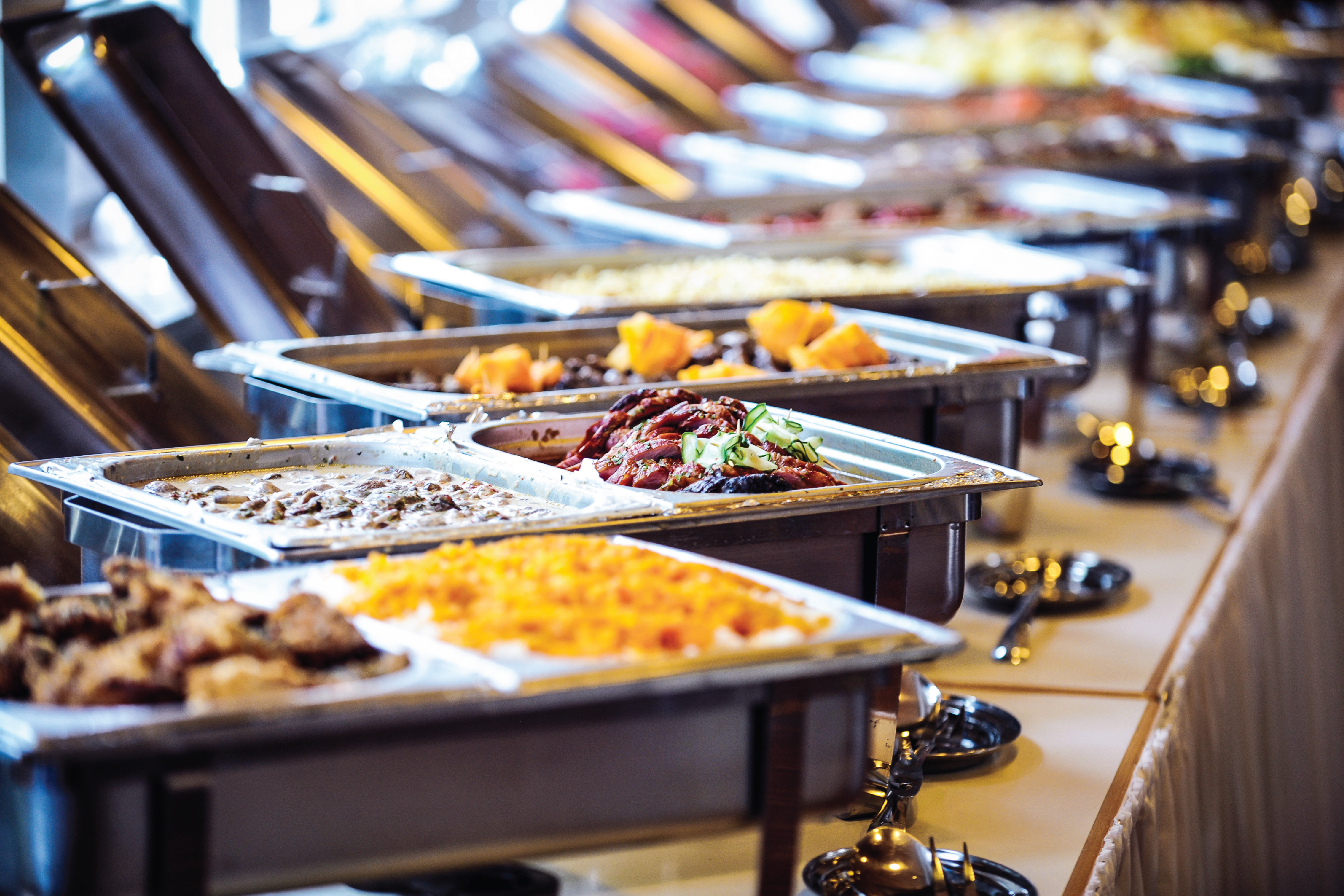 a tray of food on a table