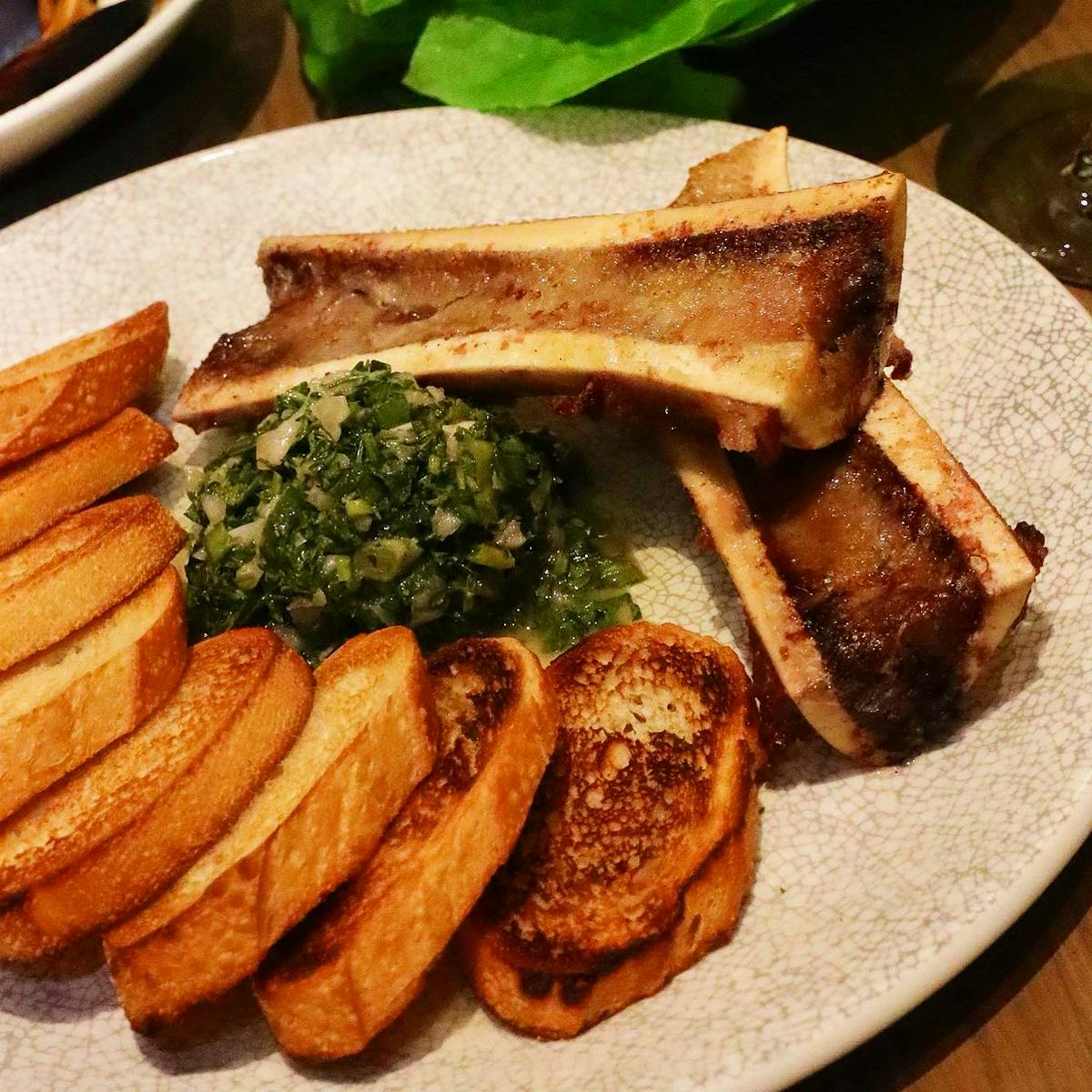 a plate of food on a table