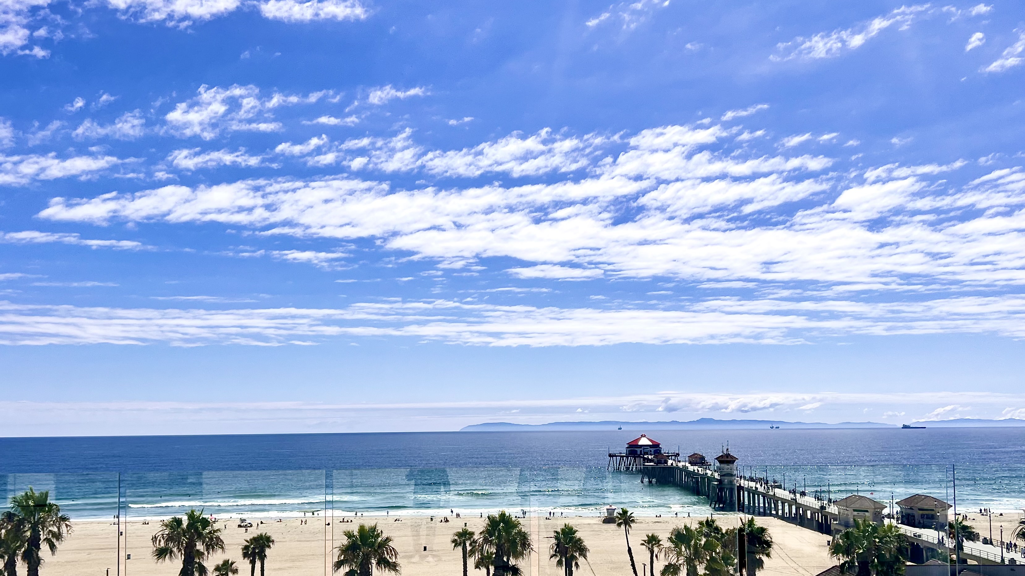 a group of people in a large body of water