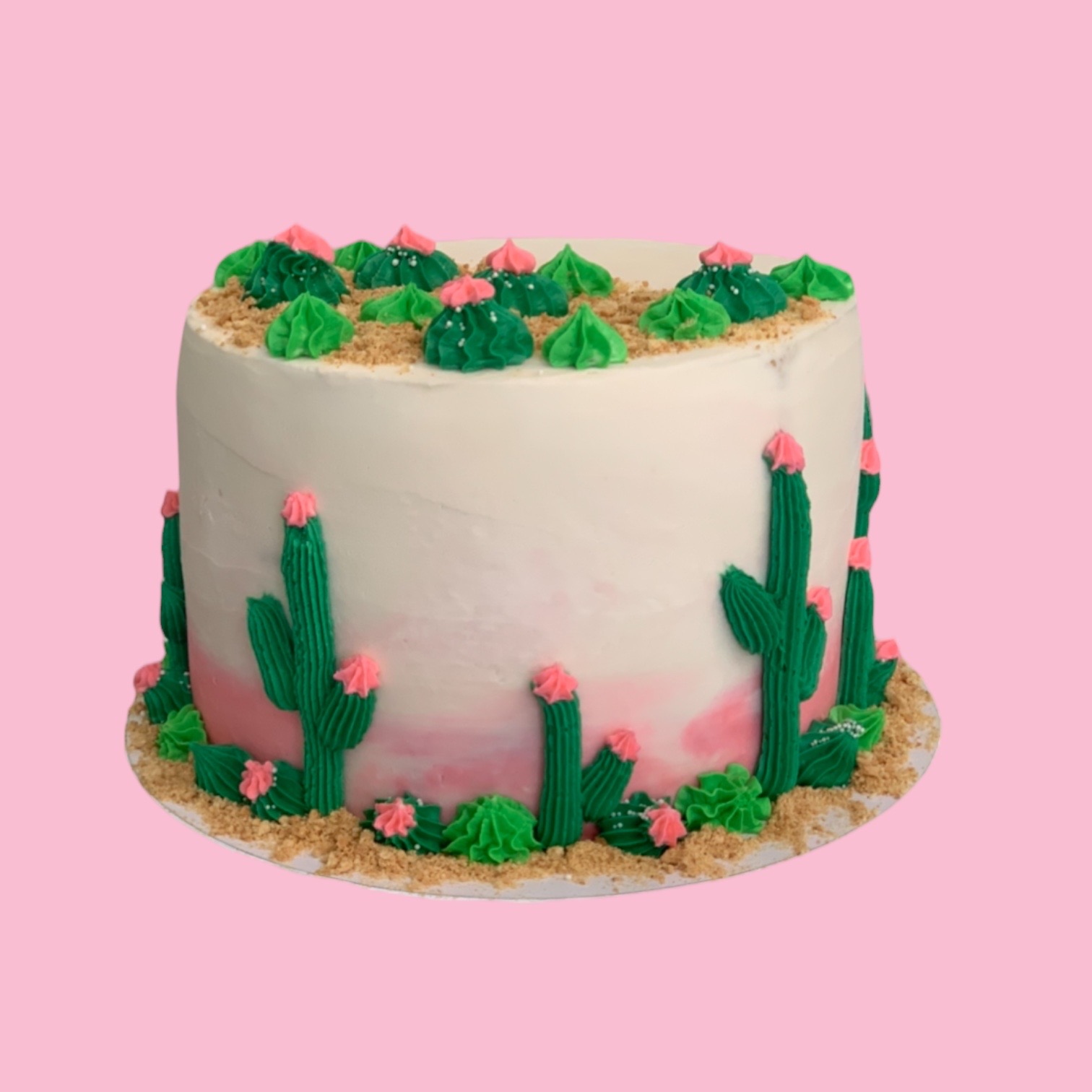 a decorated cake on a table