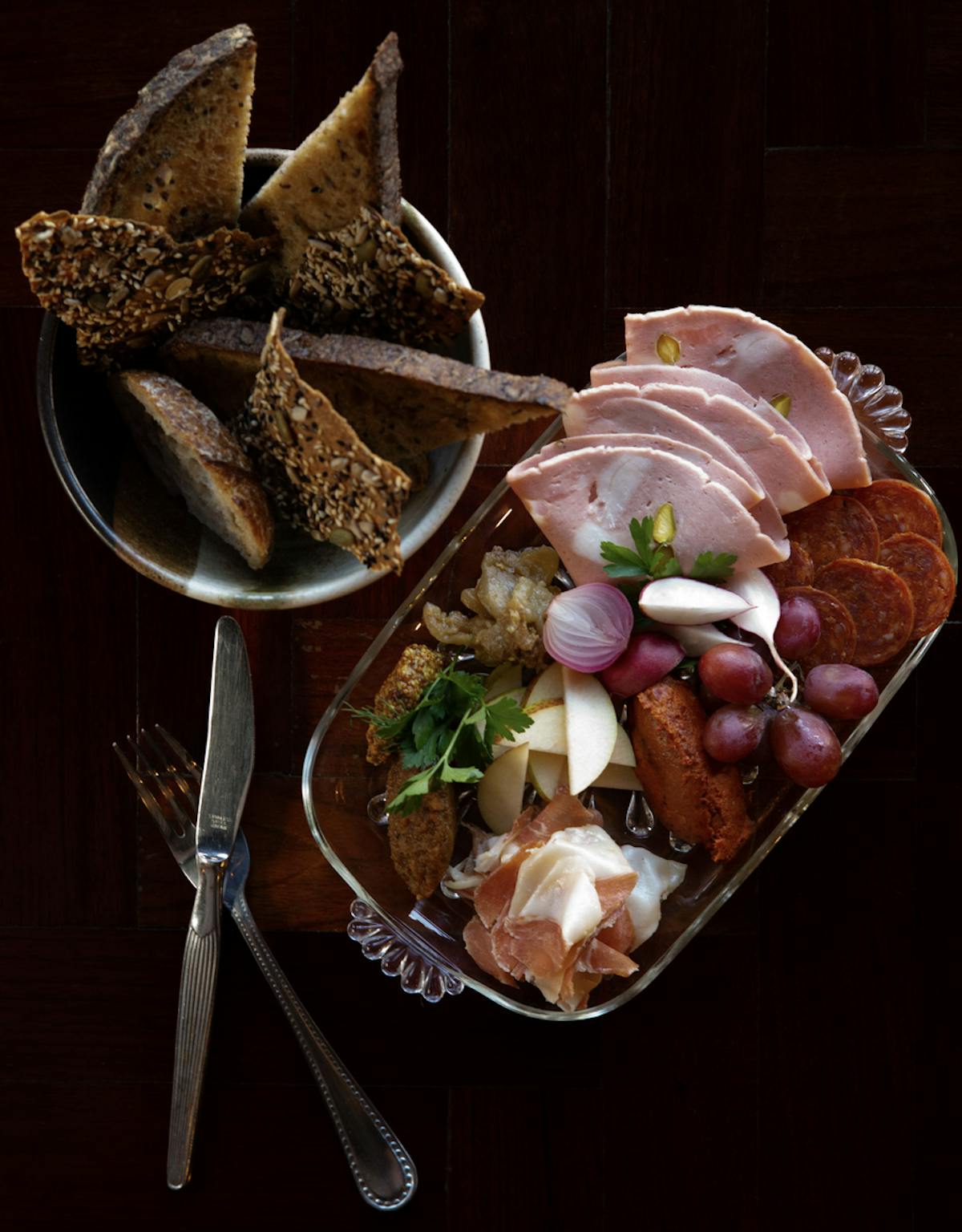 food on a table