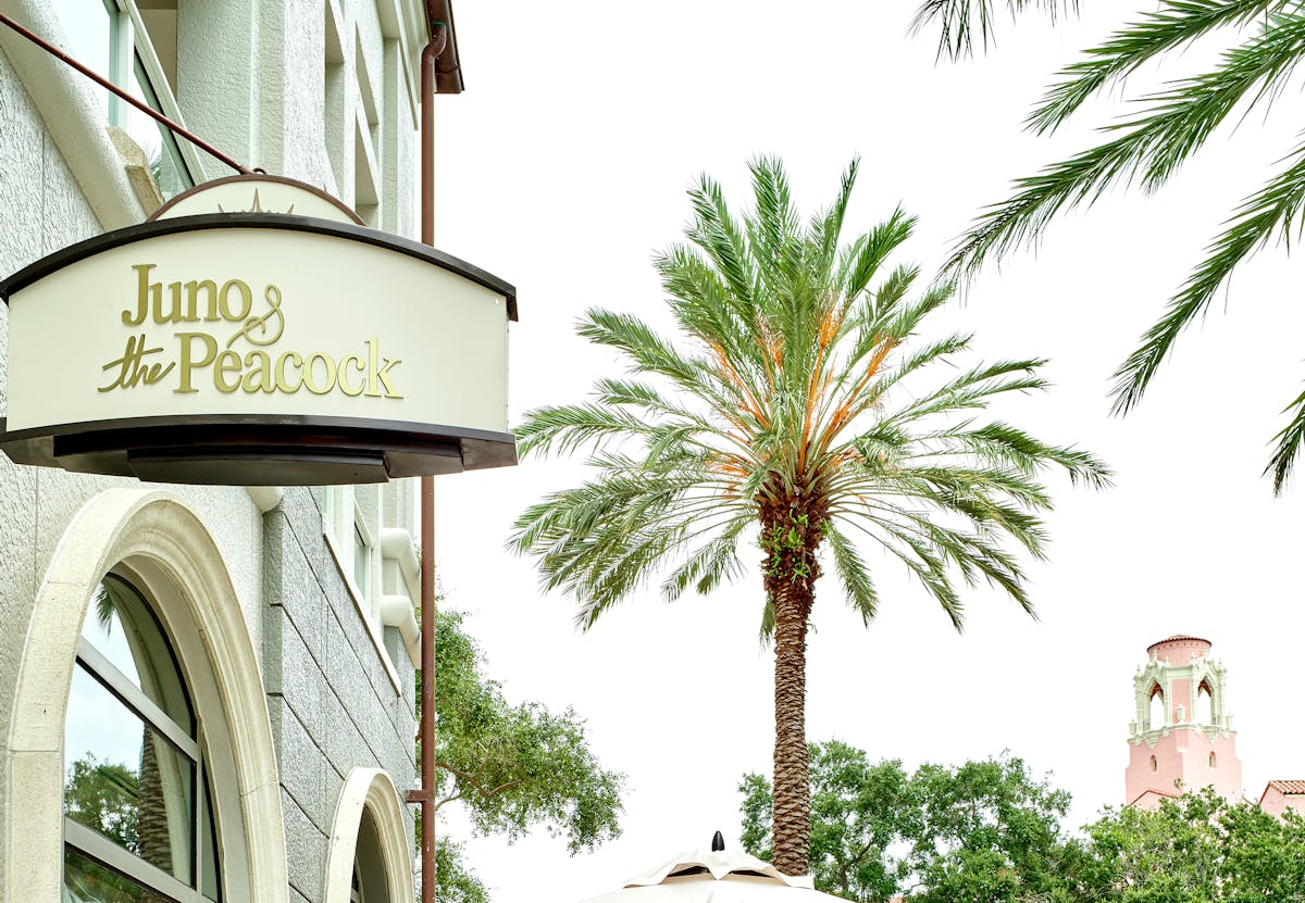 restaurant exterior with signage