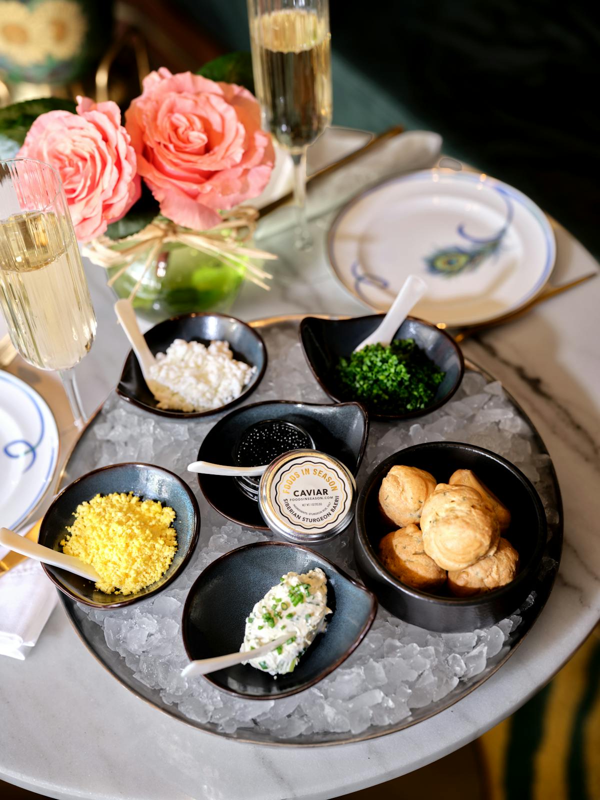a plate of food on a table