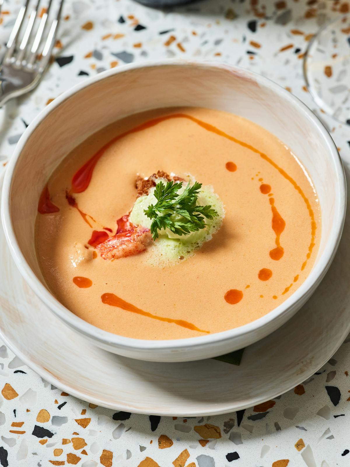 a bowl of food on a plate