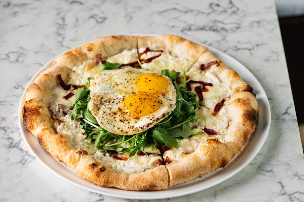 A pizza at Osteria Mattone