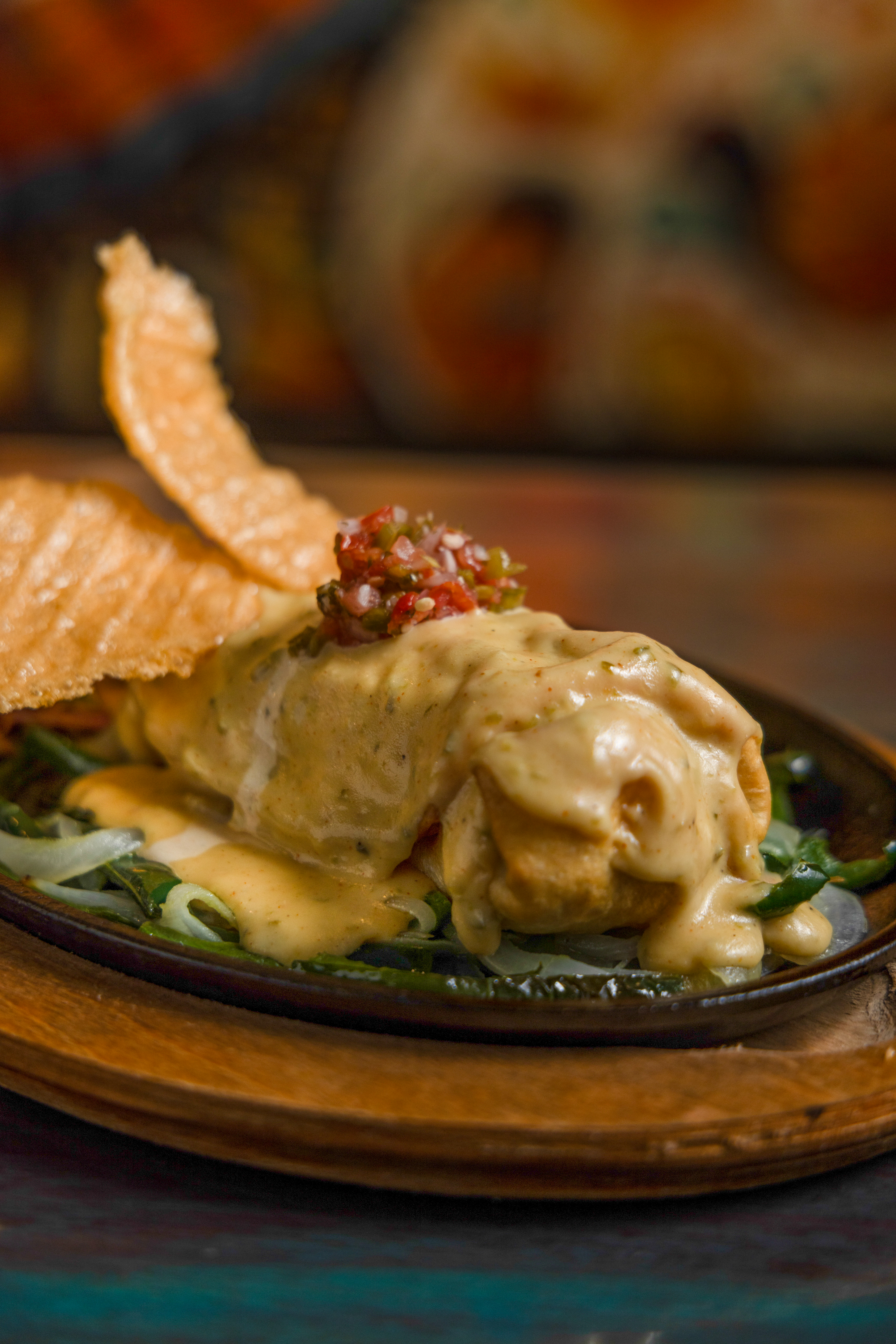 a close up of a plate of food on a table