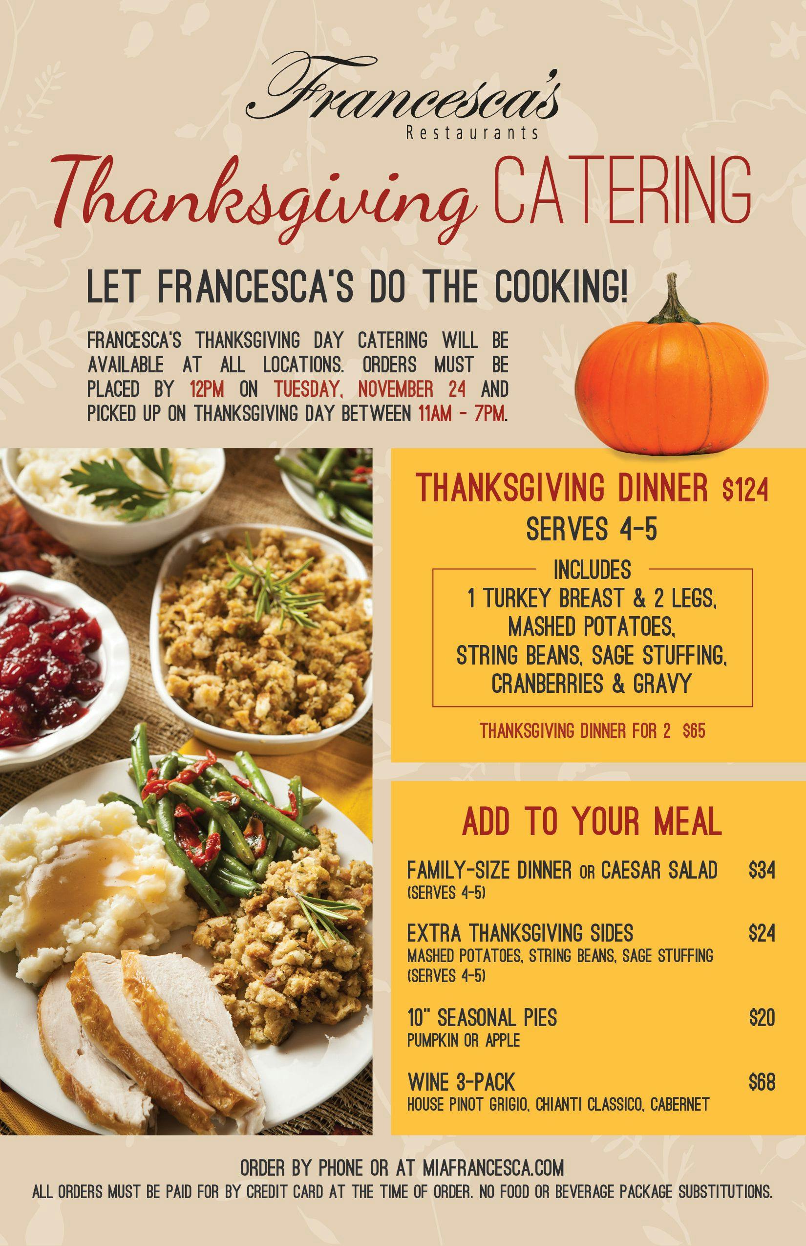 Wegmans Thanksgiving Catering 2025