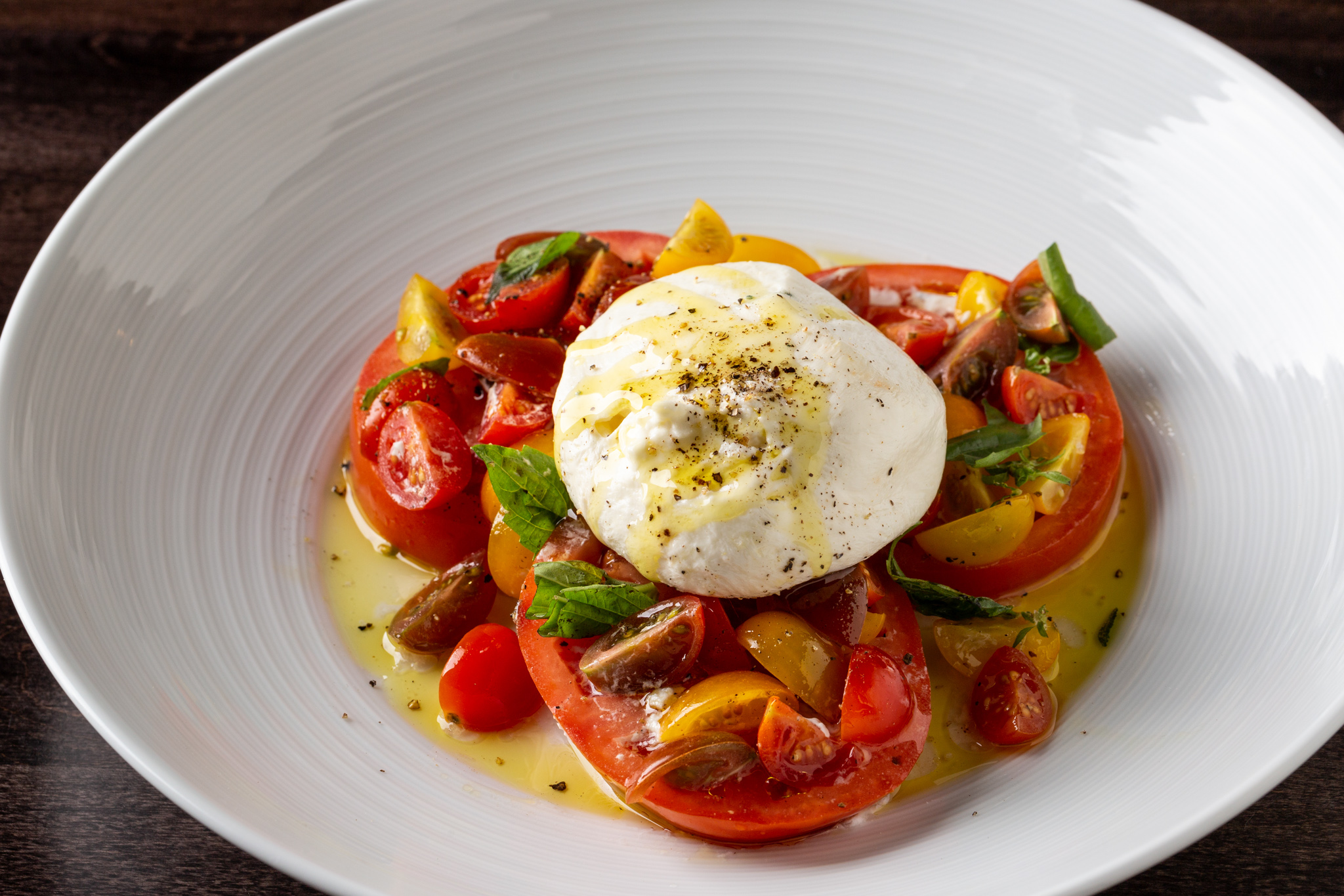 a plate of food on a table