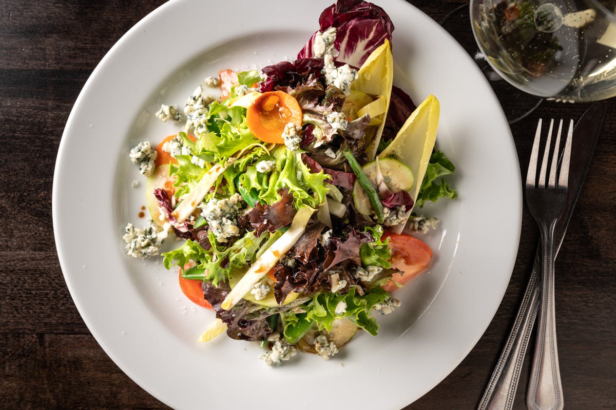 a plate of food on a table