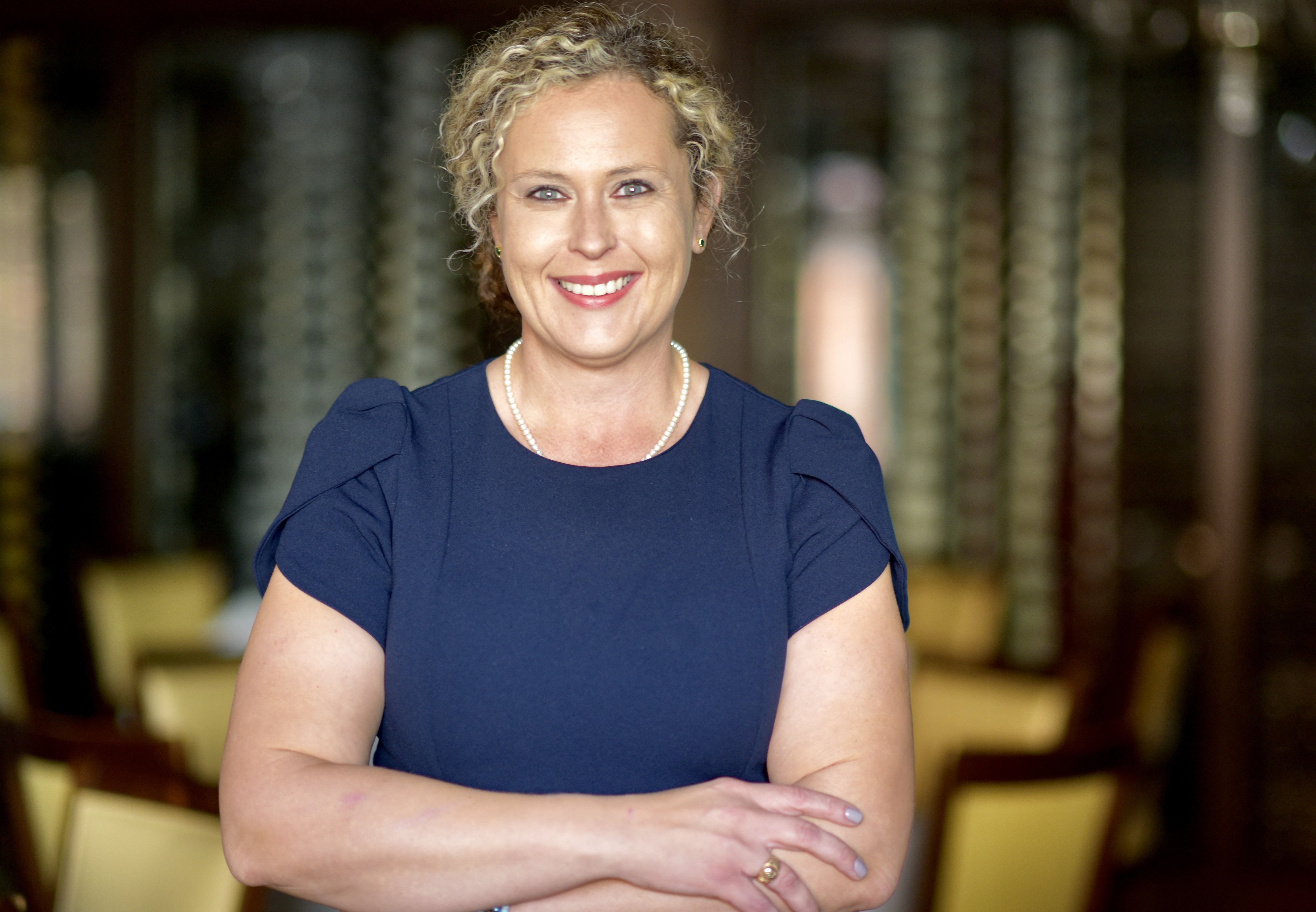 a person in a blue shirt